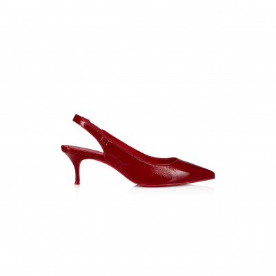 CHRISTIAN LOUBOUTIN SPORTY KATE SLING 55 MM SLING BACK PUMPS-VOG PATENT LEATHER-LOUBI-WOMEN 1250480R558